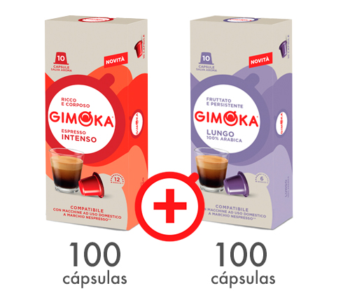 PACK NESPRESSO 1 - 200 Caps. Plásticas (Sabor a elección)
